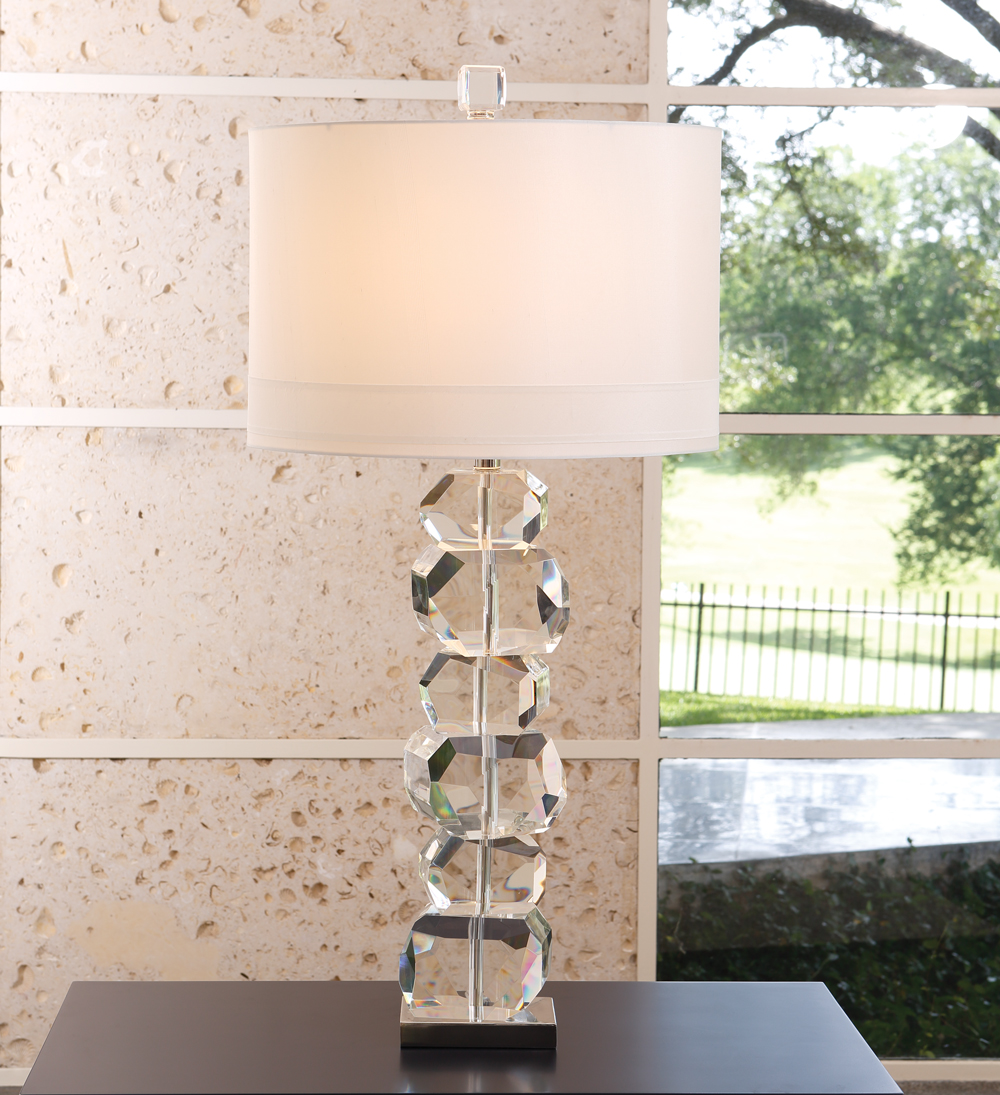 Stacked Gemstone Lamp