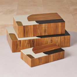 楽天市場】木箱 アンティークブラウン 35×25×25cm 二方桟蓋つき