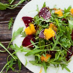 Romaine Salad with Mandarin Oranges & Blue Cheese Vinaigrette